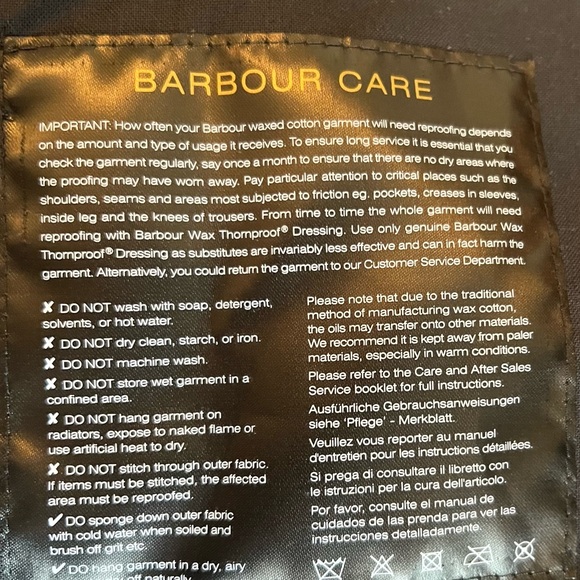 Barbour Navy Quilted Coat - Picture 3 of 4